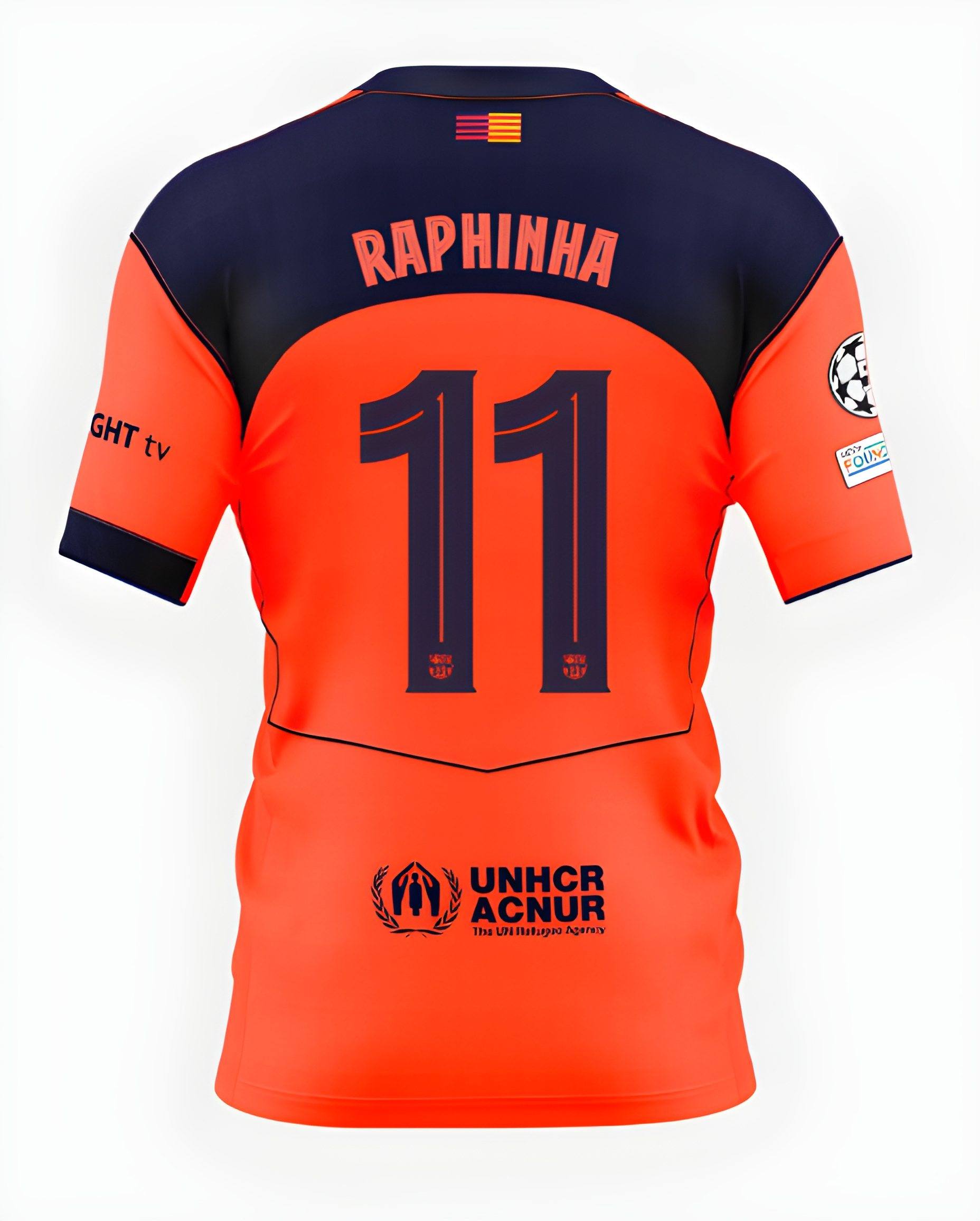 Женское футбольное джерси FC Barcelona T90 25/26 UCL third jersey RAPHINHA