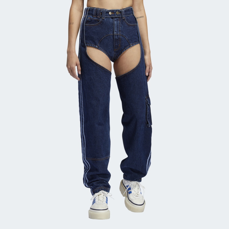Спортивные штаны adidas Ivy Park Denim Chaps Dark Denim