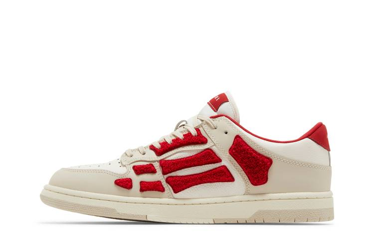 Кроссовки Amiri Skel Top Low 'White Red Chenille'