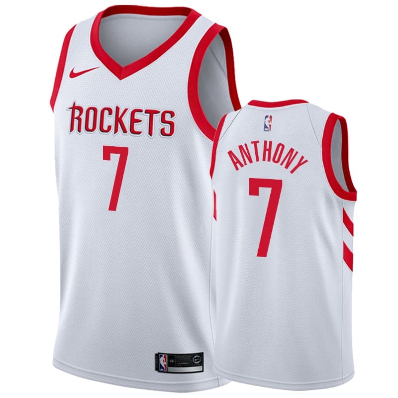 Баскетбольная джерси 2018-19 Houston Rockets #7 Carmelo Anthony Association Edition White Swingman Jersey