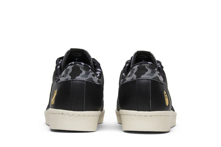 Кроссовки Undefeated x A Bathing Ape x adidas Superstars 80v 'Black'