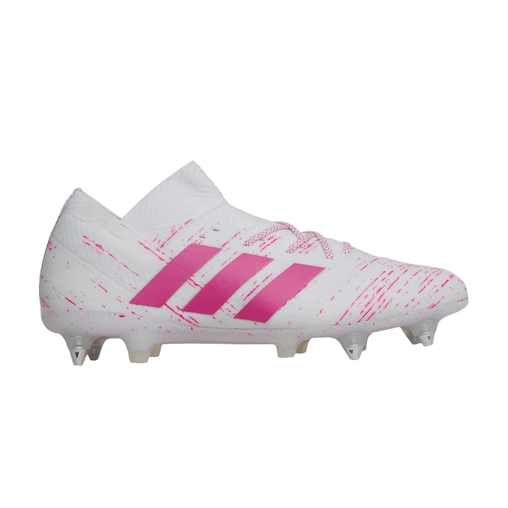 Krossovki-Adidas-Nemeziz-18.1-SG-White-Shock-Pink