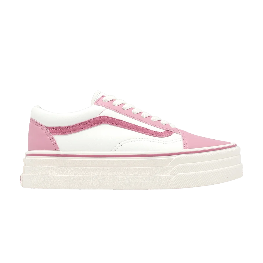 Кроссовки Vans V36CF Old Skool 3Sole 'Pink White'