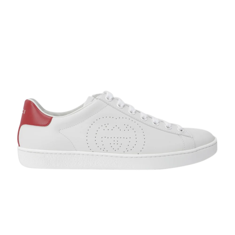 Кроссовки Gucci Wmns Ace 'Interlocking G - White Red'