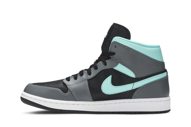 Кроссовки Air Jordan 1 Mid 'Grey Aqua'