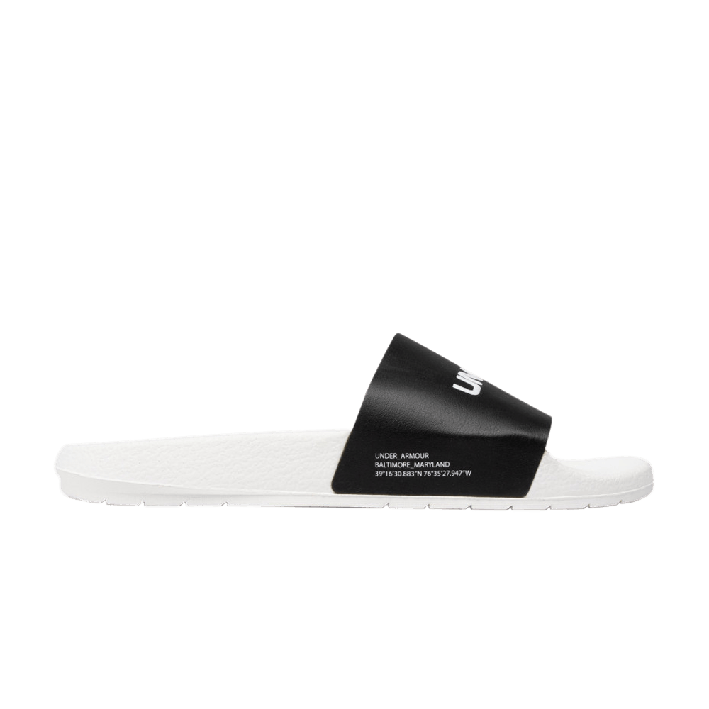 Under Armour Core Remix Slides 'White Black'