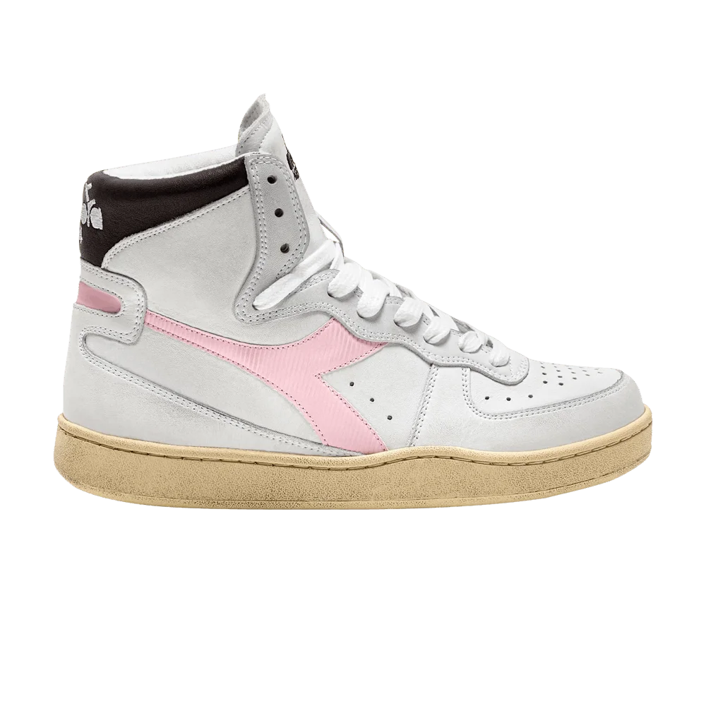 Krossovki-Diadora-Mi-Basket-Used-White-Parfait-Pink