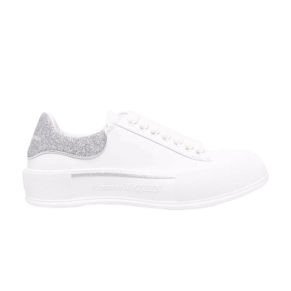 Krossovki-Alexander-McQueen-Deck-Lace-Up-Plimsoll-White-Silver