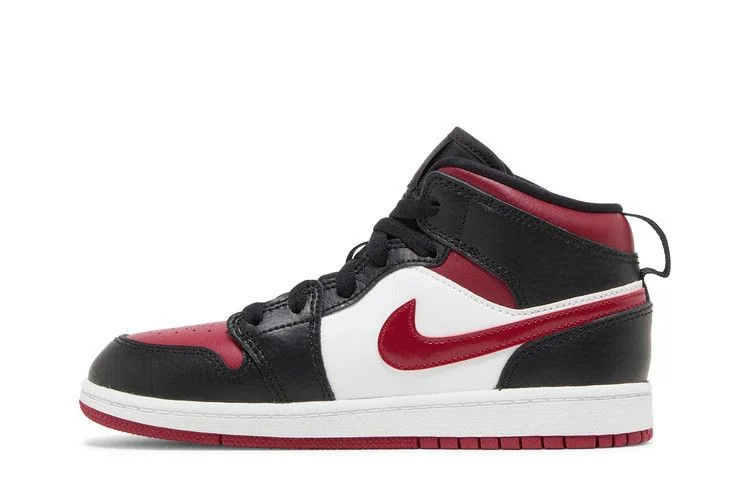 Кроссовки Air Jordan 1 Mid PS 'Bred Toe'