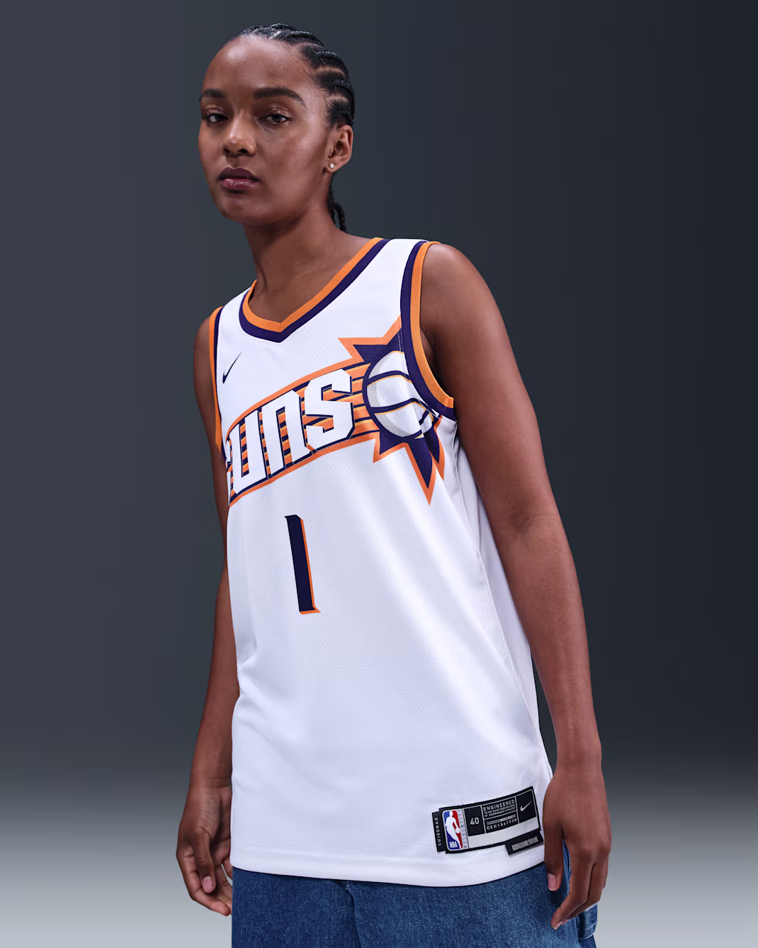 Баскетбольное джерси Nike NBA Devin Booker Phoenix Suns 23-24 Association Edition Swingman