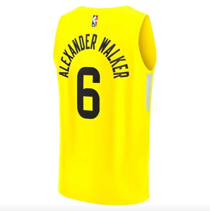 2022-23-Utah-Jazz-6-Nickeil-Alexander-Walker-Fast-Break-Icon-Yellow-Jersey-3