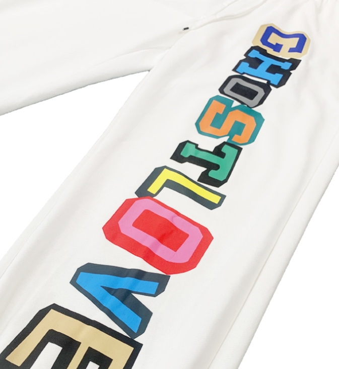 Спортивные брюки 2021 Ghostlove Hip-hop Style Sweatpants White