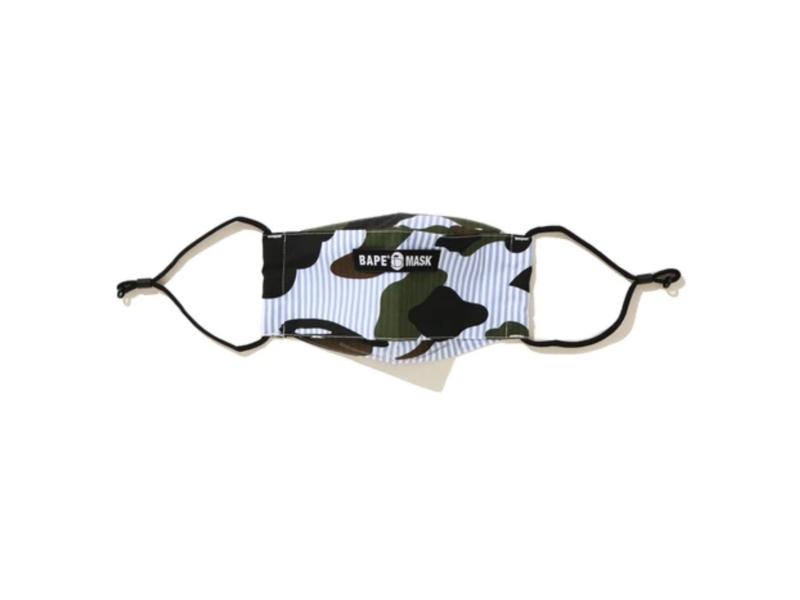 Маска BAPE 1st Camo Stripe Mask Blue