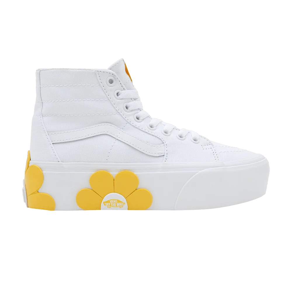 Vans-SK8-Hi-Tapered-Stackform-White-Yellow-Flower
