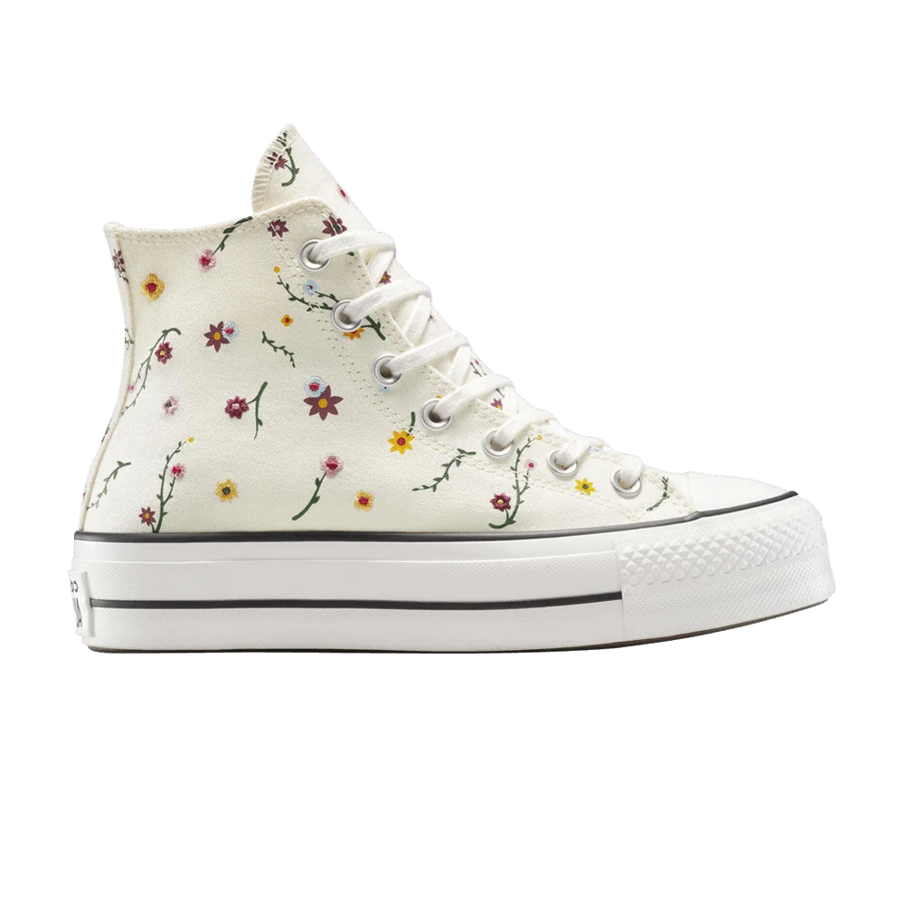 Converse Wmns Chuck Taylor All Star Lift Platform High 'Embroidered Blooms'