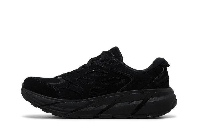 Кроссовки HOKA Clifton L Suede 'Triple Black'