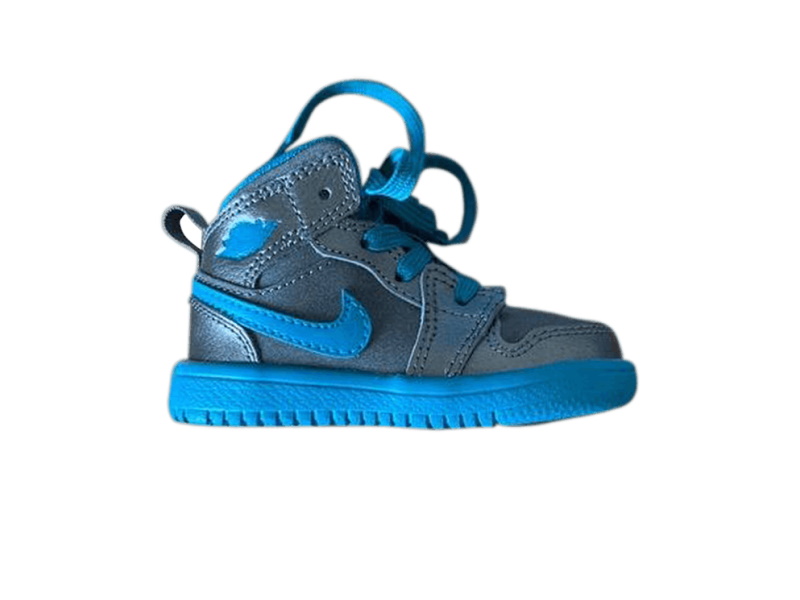Кроссовки Air Jordan 1 Mid Flex TD Metallic Dark Grey Tropical Teal