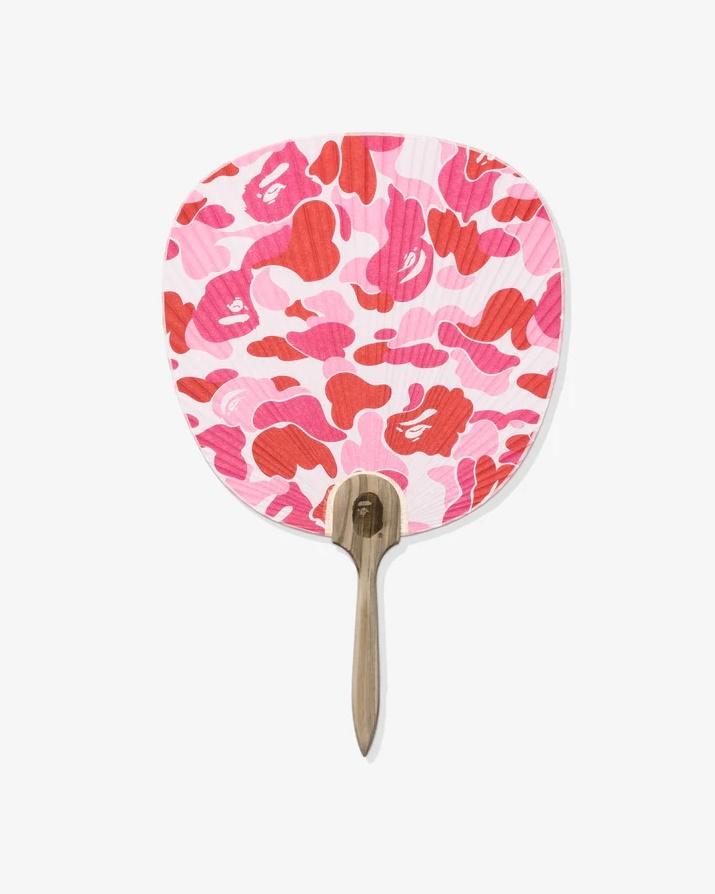 Веер BAPE ABC Camo Japanese Fan Pink