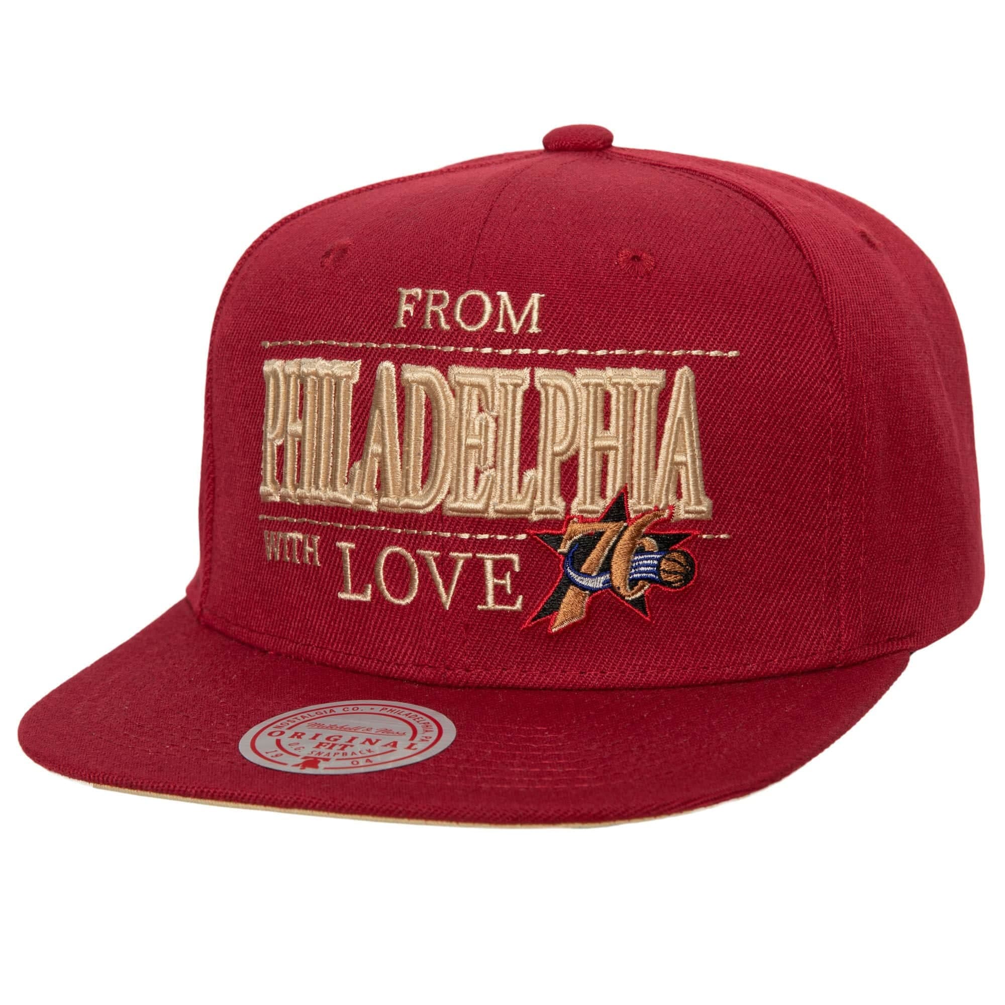 Бейсболка Mitchell & Ness With Love Snapback HWC Philadelphia 76ers