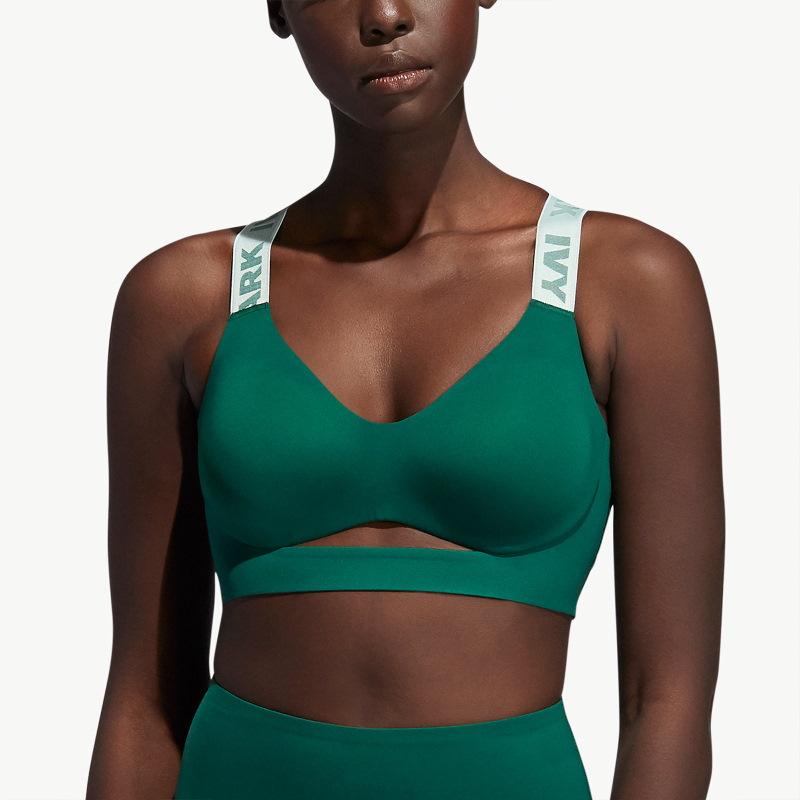 Спортивный топ adidas Ivy Park Cutout Medium Support Bra Dark Green
