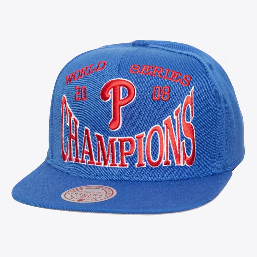 Бейсболка Mitchell & Ness Royal Philadelphia Phillies Big Champ Snapback Hat