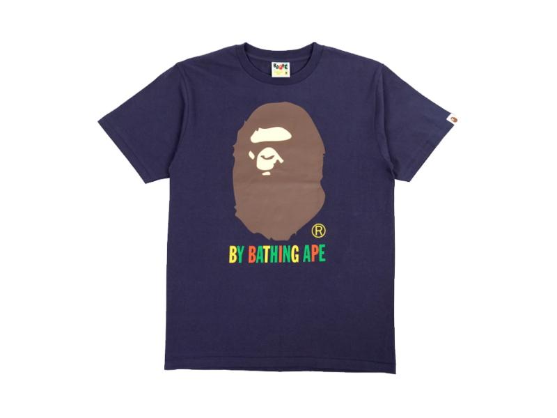 Футболка BAPE A Bathing Ape Colors by Bathing Ape Tee Navy