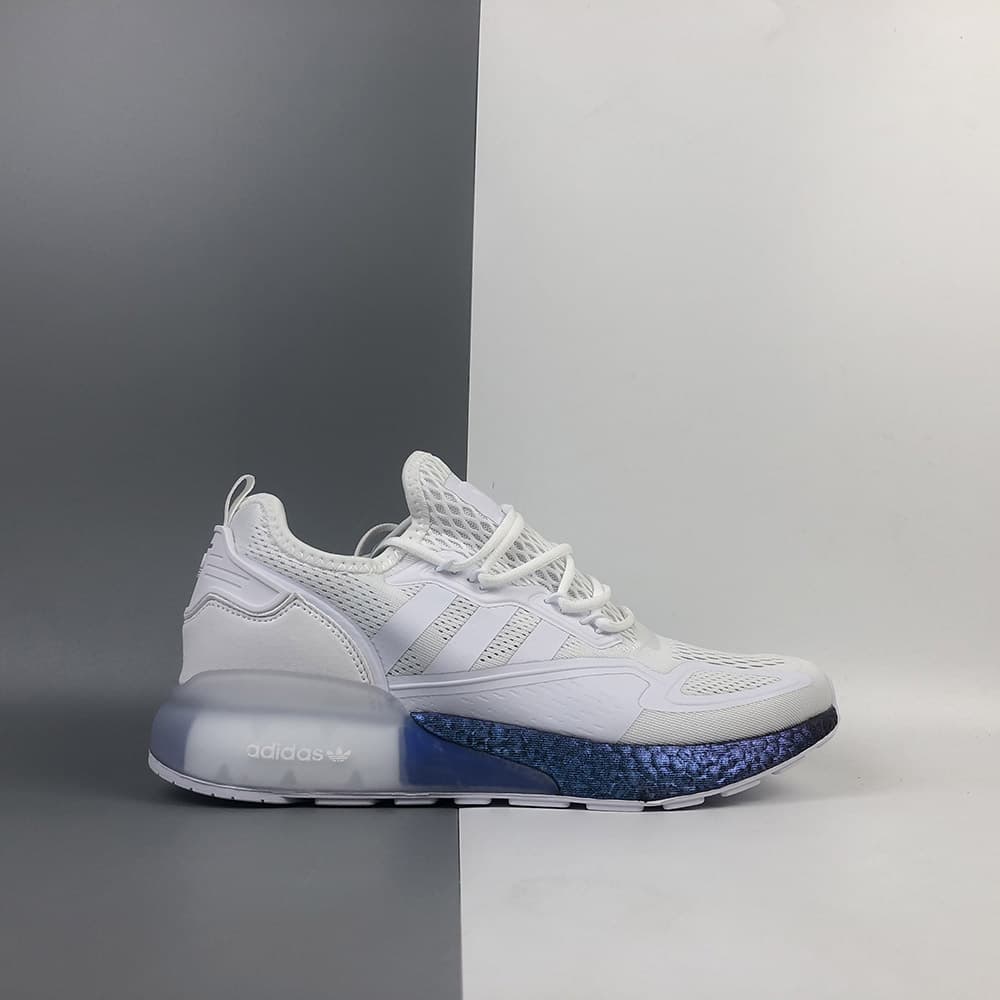 Кроссовки Adidas ZX 2K Boost 'White Boost Blue Violet'