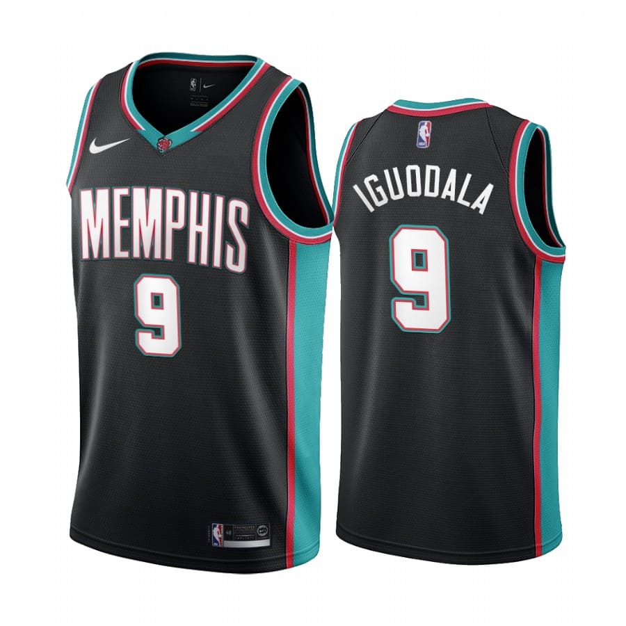 Баскетбольная джерси 2020-21 Memphis Grizzlies #9 Andre Iguodala Classic Edition Black Swingman Jersey