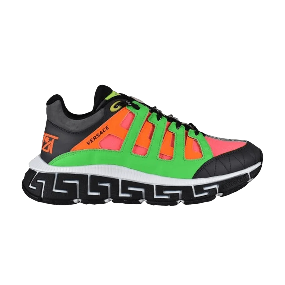 Krossovki-Versace-Trigreca-Green-Red-Pink