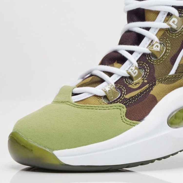 Кроссовки Reebok A Bathing Ape x Mita Sneakers x Question Mid '1st Camo'