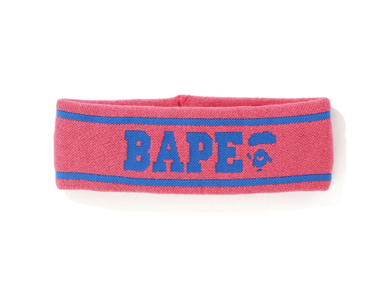Повязка на голову BAPE Logo Headband Pink/Blue
