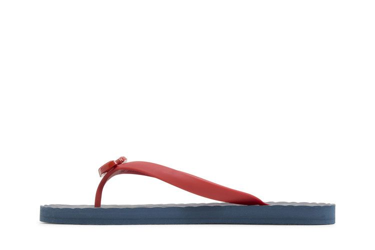 Сандалии Gucci Thong Sandal 'Blue Chevron Red Resin'