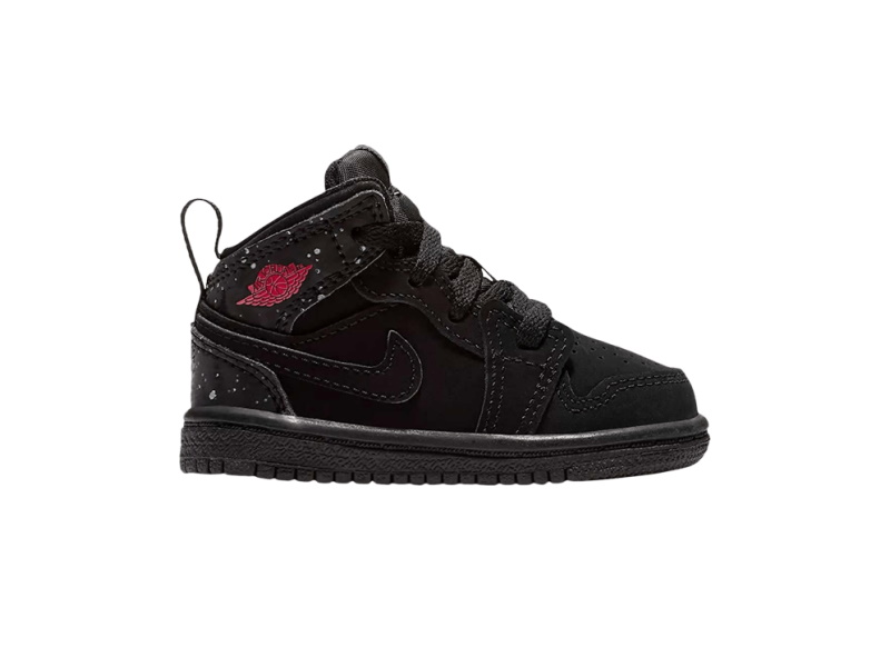 Кроссовки Air Jordan 1 Mid TD 'Black Rush Pink'