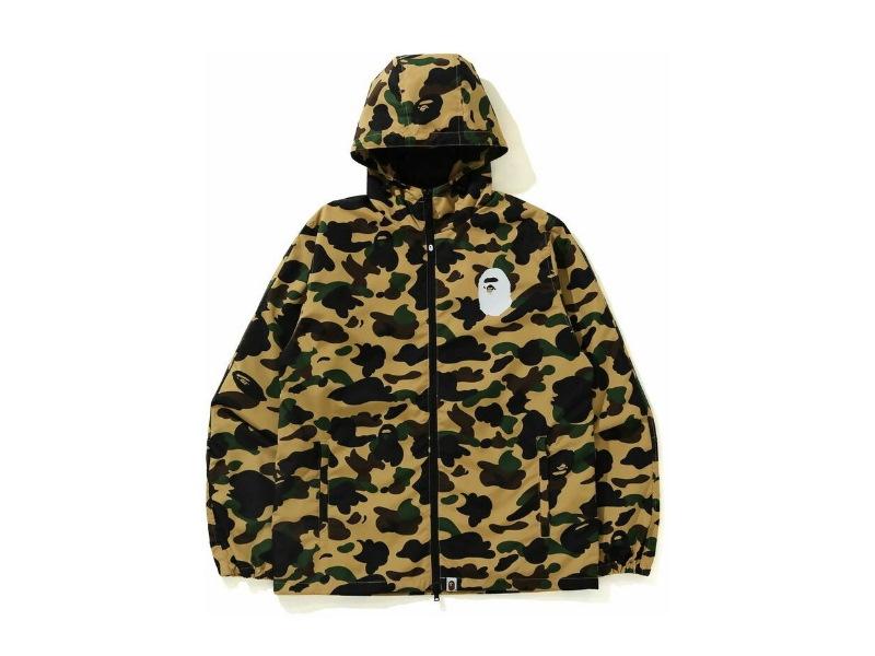 Куртка с капюшоном BAPE 1st Camo A Bathing Ape Light Jacket Yellow