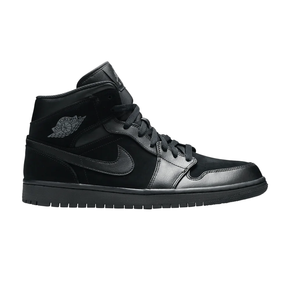 Кроссовки Air Jordan 1 Mid 'Black'