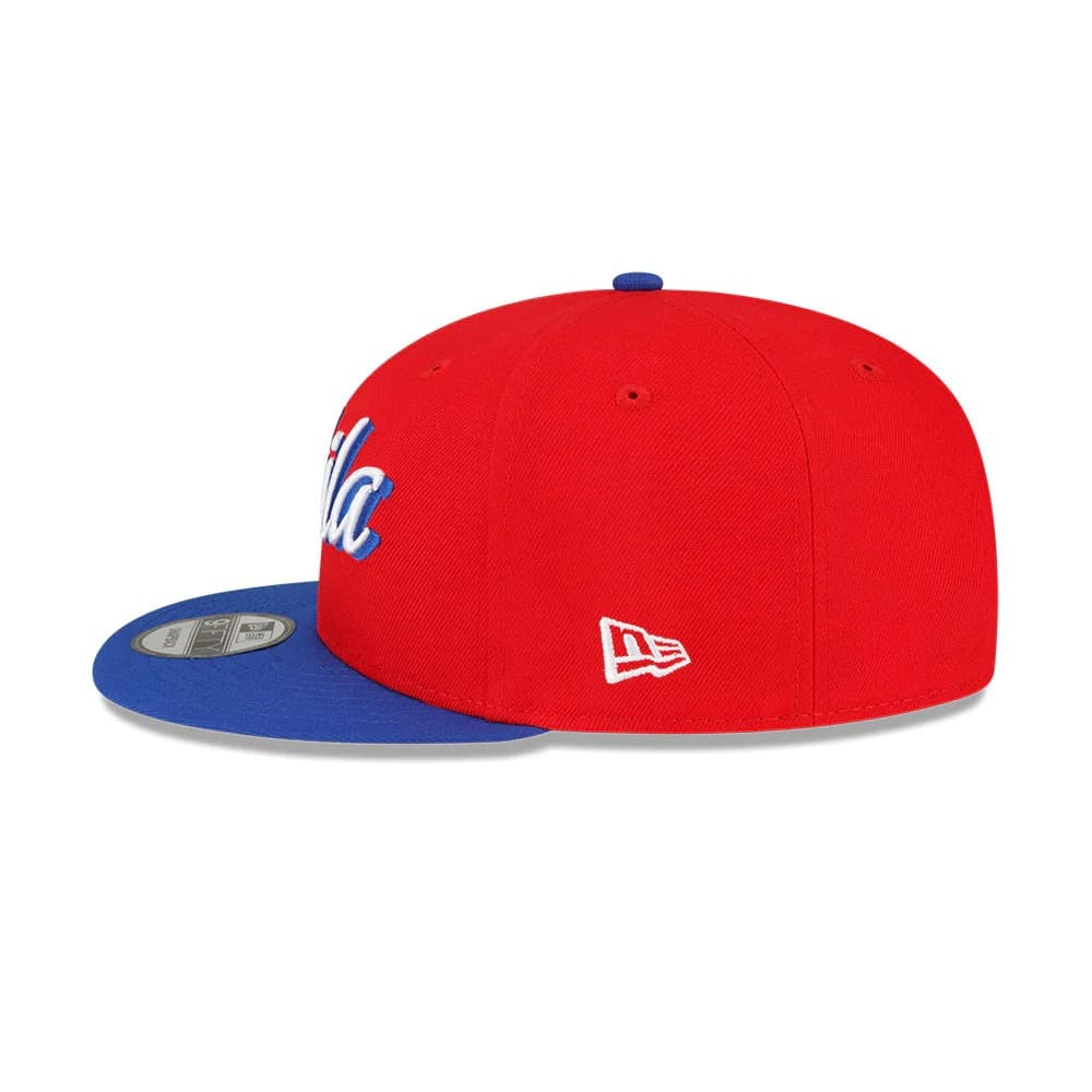 Бейсболка New Era Philadelphia 76ers 9FIFTY 2024 Statement Edition NBA Snapback Hat