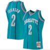 1996-97-Charlotte-Hornets-2-Larry-Johnson-Mitchell-Ness-75th-Anniversary-Diamond-Teal-Jersey-1-100x100