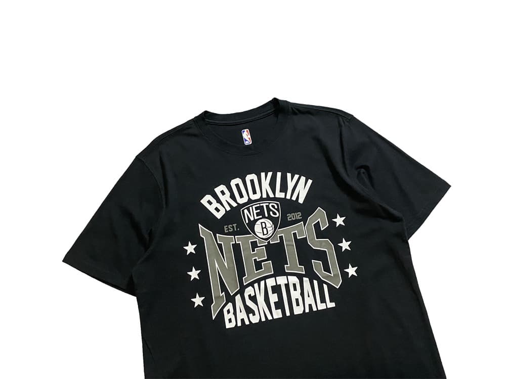 Футболка Main Squeeze NBA Brooklyn Nets Black T-Shirt