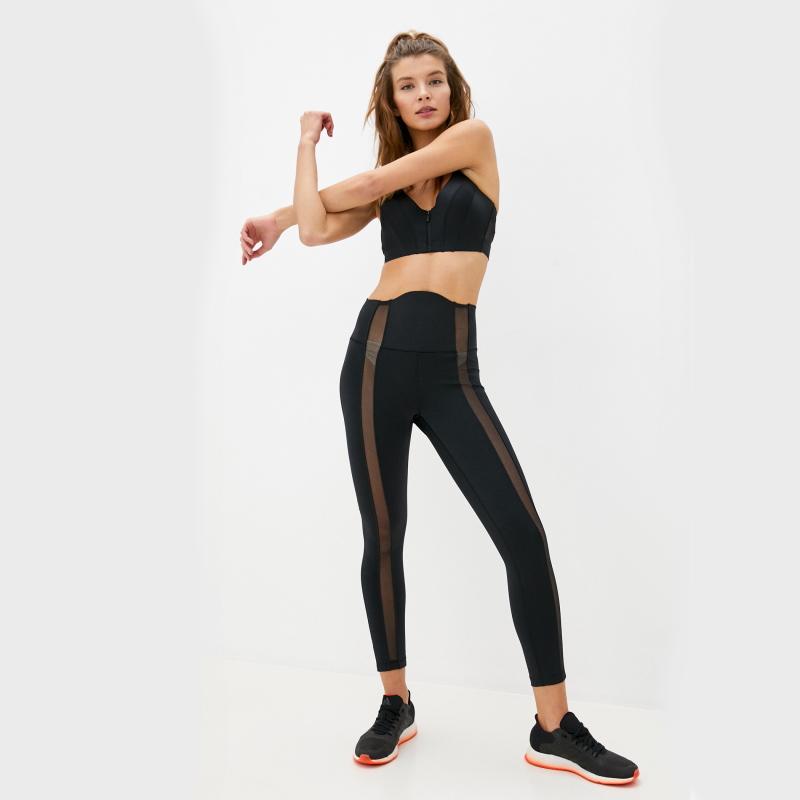 Спортивный топ adidas Ivy Park Medium Support Zip Bra Black