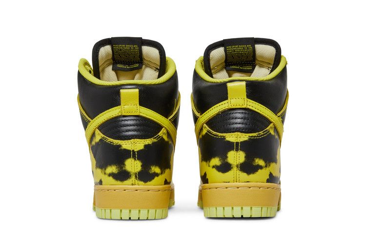 Кроссовки Nike Dunk High 1985 'Yellow Acid Wash'