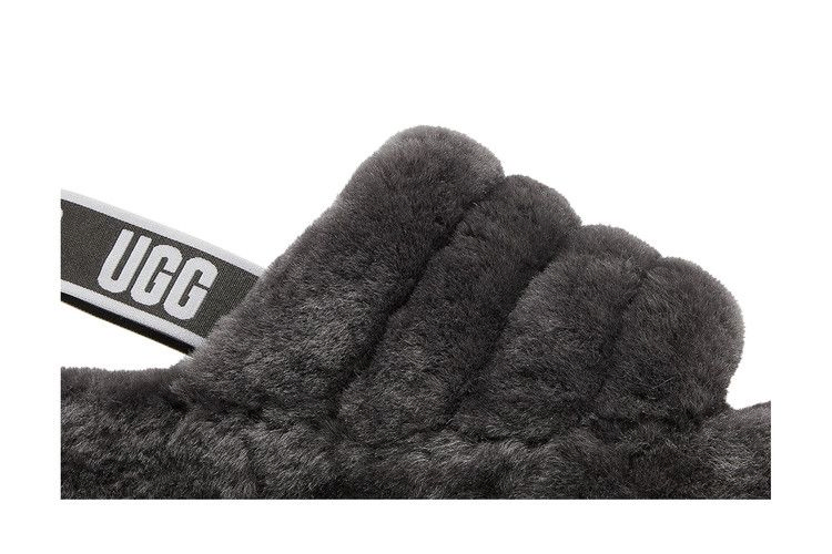 UGG Wmns Fluff Yeah Slide 'Charcoal'