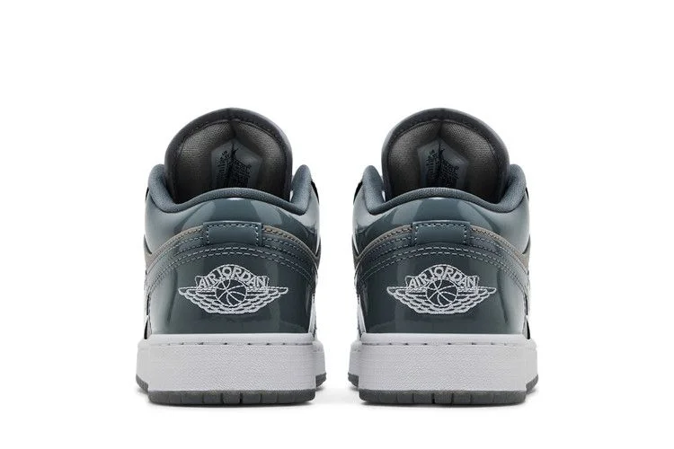 Кроссовки Air Jordan 1 Low GS 'Patent Cool Grey'
