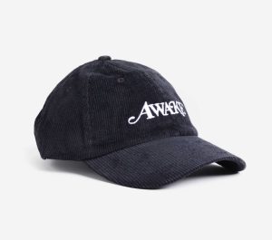 Awake-Corduroy-Classic-Logo-Dad-Hat-Black-300x265
