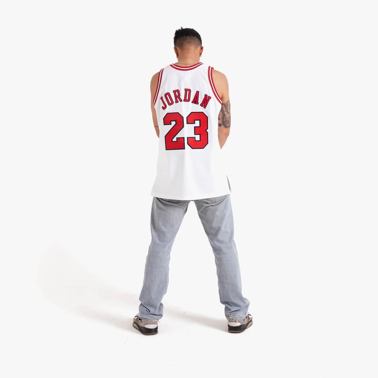 Баскетбольная джерси 1997 All Star Game Michael Jordan #23 Authentic Hardwood Classic White Jersey