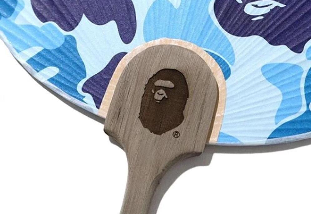 Веер BAPE ABC Camo Japanese Fan Blue