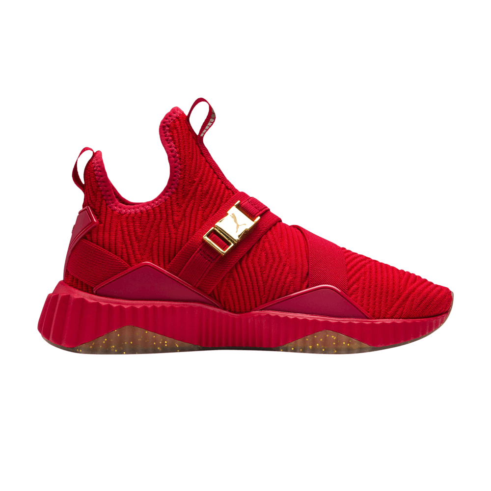 Кроссовки Puma Wmns Defy Varsity Mid 'Ribbon Red Metallic Gold'