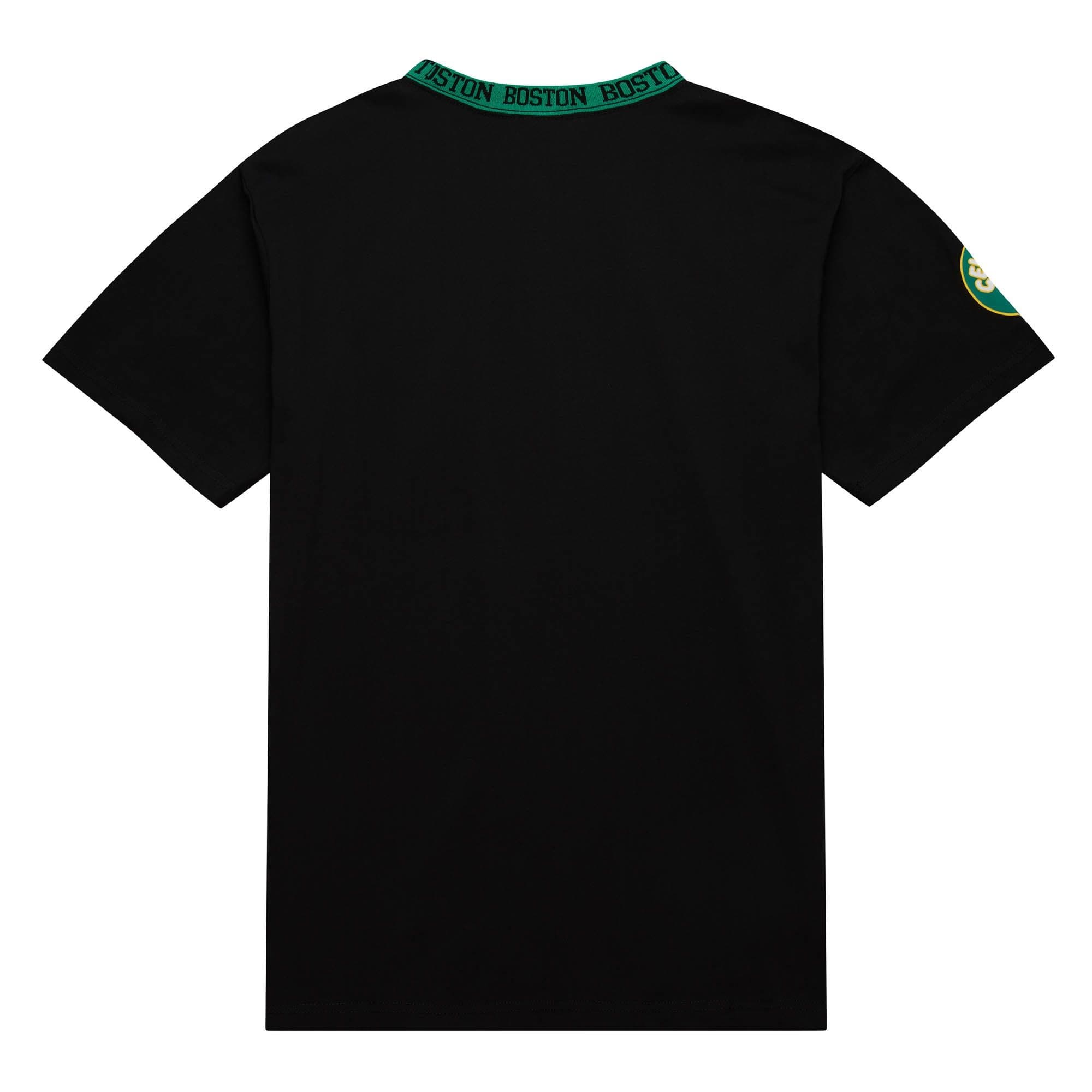 Футболка Mitchell & Ness Jacquard Ringer SS Vintage Logo Boston Celtics T-Shirt