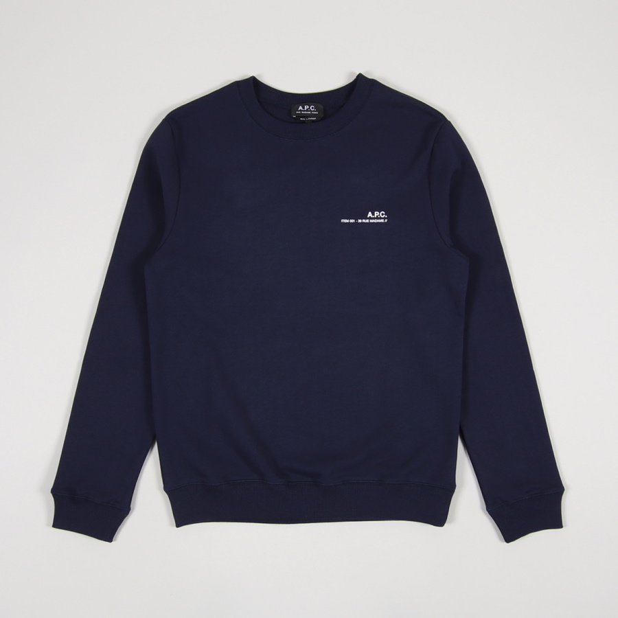 Свитшот A.P.C. Item Sweatshirt Dark Navy Blue