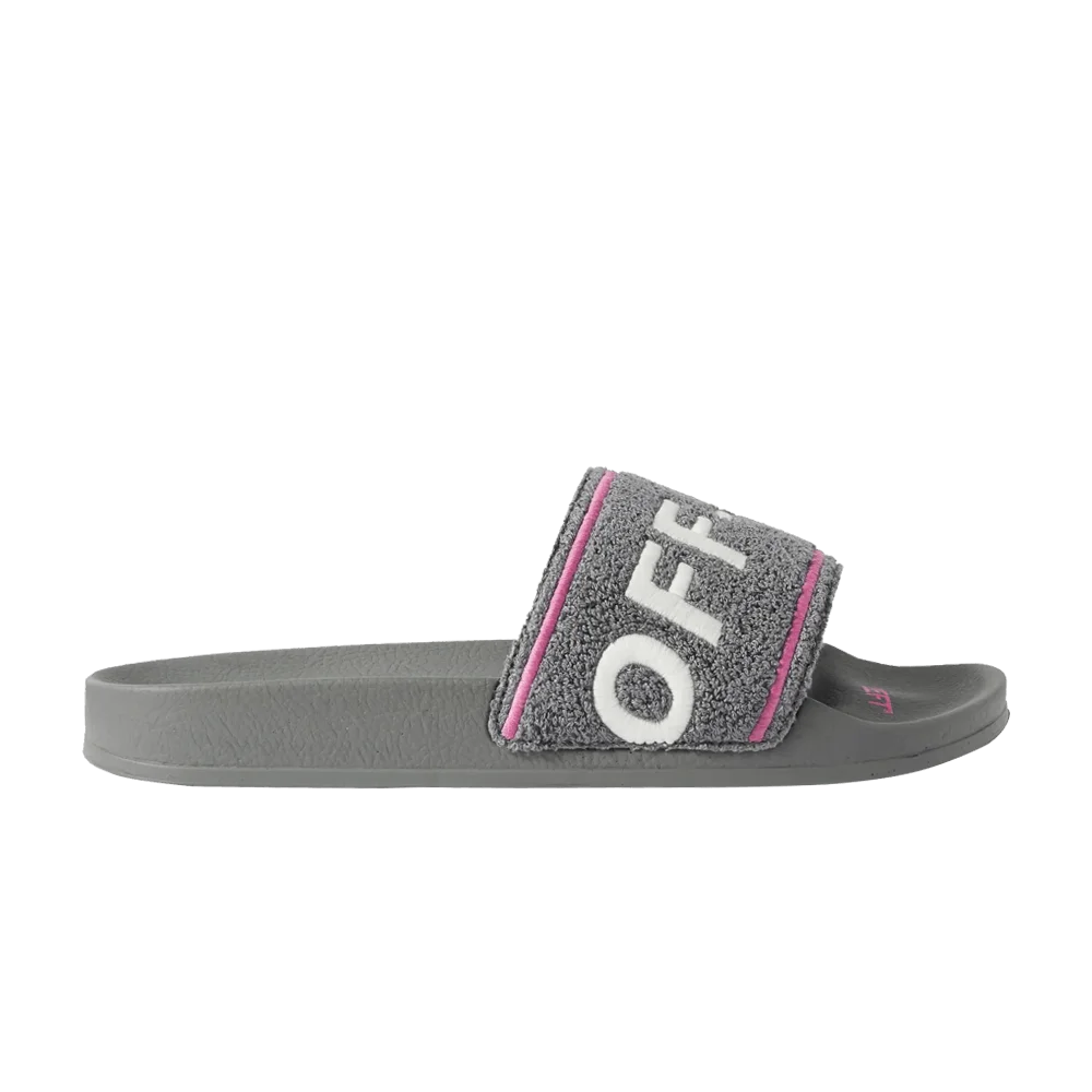 Krossovki-Off-White-Towel-Embroidery-Slider-Grey