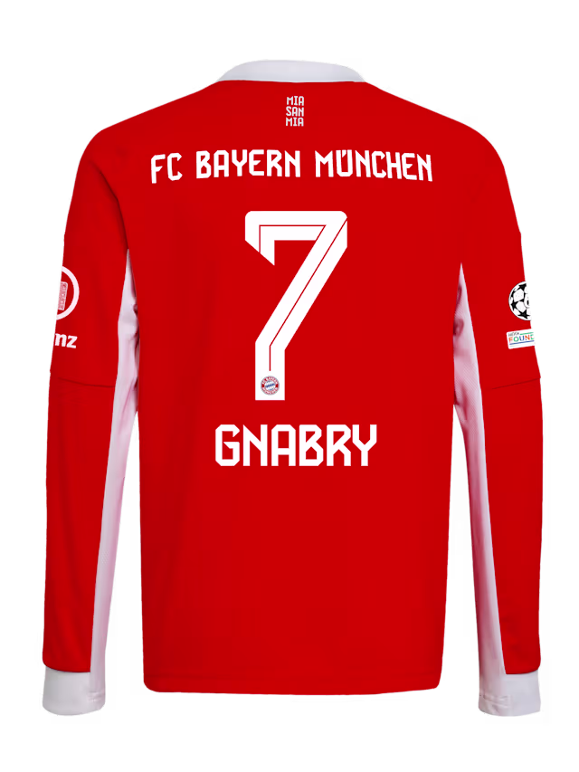 Футбольный лонгслив FC Bayern Munich Home Jersey 25-26 GNABRY 7